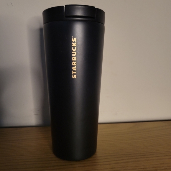 2016 Starbucks Classic Rose Gold Black Siren Mermaid Travel Coffee Mug - Picture 2 of 6